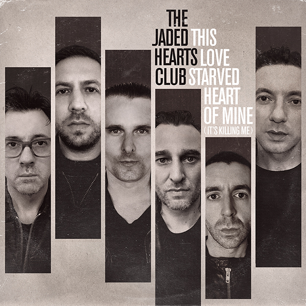 The Jade Hearts Club artwork. Black and white photo of each member's face.