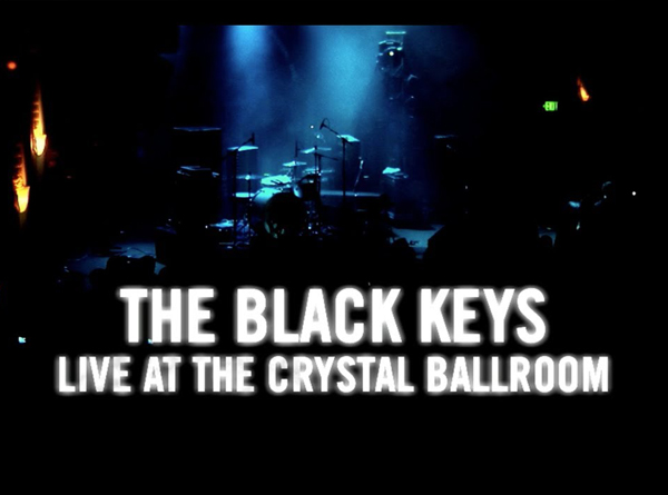 The black keys - live at the crystal ballroom title screen from DVD release