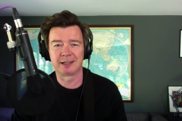 Rick Astley Performing a song acoustic from home.