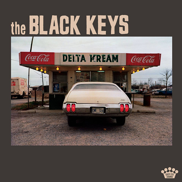 Delta Kream album art. Vintage car in from of Delta Kream ice cream stand.