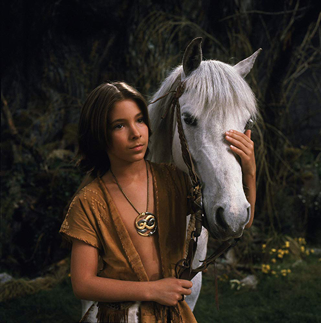 Noah Hathaway as Atreyu in the Never Ending Story with Artax the horse. - Warner Bros.