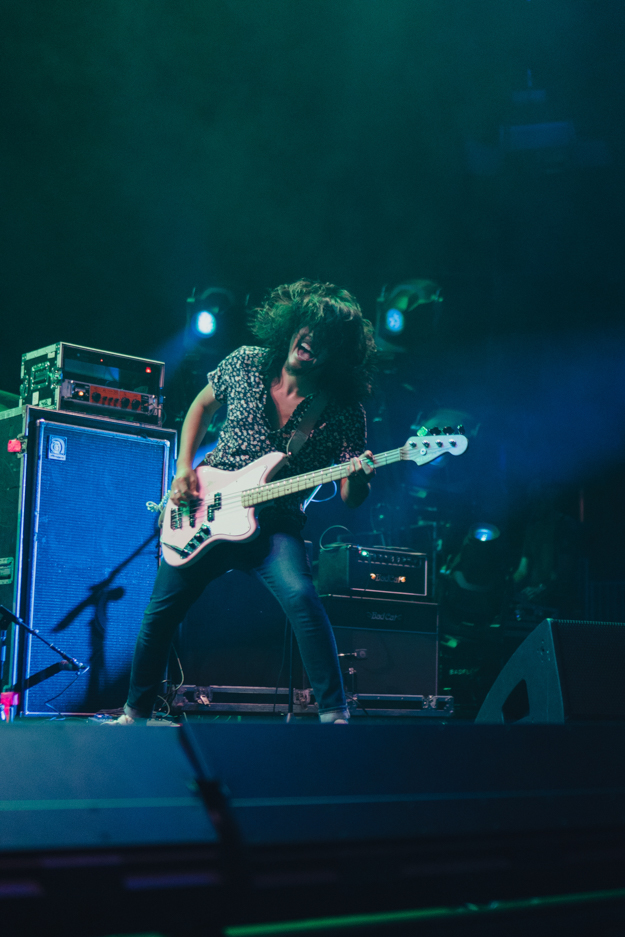 Alex Espiritu of Badflower Performing at the TD Garden. Photo by Emma Egan