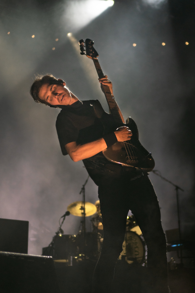 Mikey Way of My Chemical Romance Performing at the TD Garden. Photo by Emma Egan