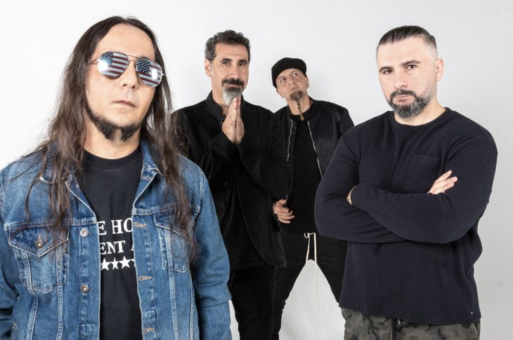 L-R: Daron Malakian, Serj Tankian, Shavo Odadjian, John Dolmayan Photo Credit: Clemente Ruiz