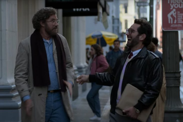 Will Ferrell and Paul Rudd in The Shrink Next Door (two men walking down a city street)