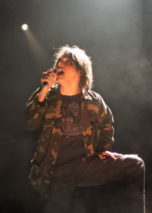 Gerard Way of My Chemical Romance Performing at the TD Garden. Photo by Emma Egan