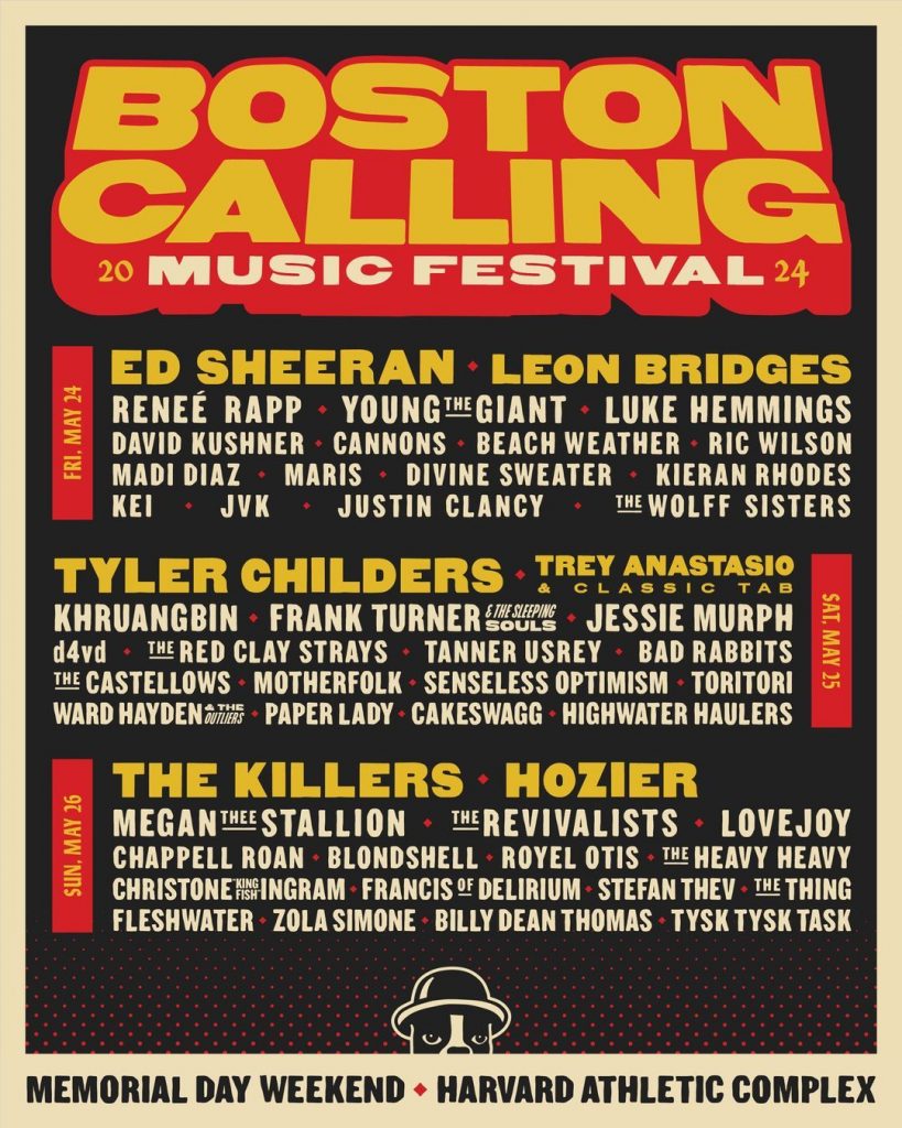 poster for Boston Calling music festival 2024