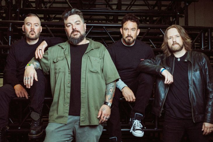 Photo of 4 members of the band Seether.