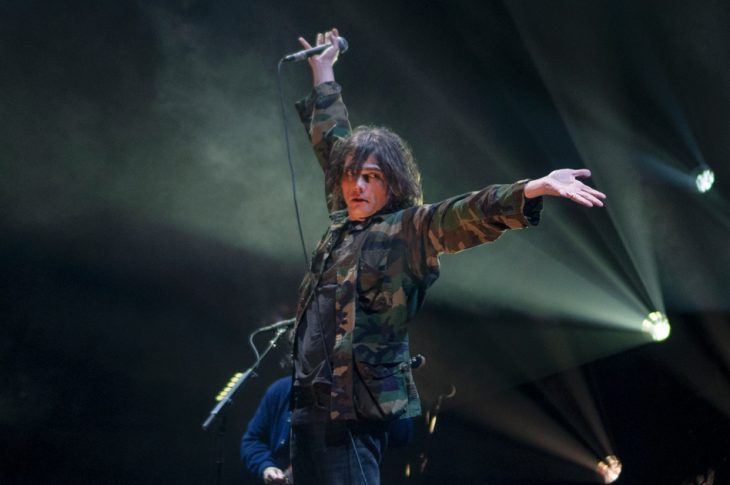 Singer performing on stage