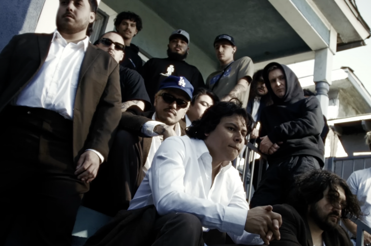 Group of men on a front porch