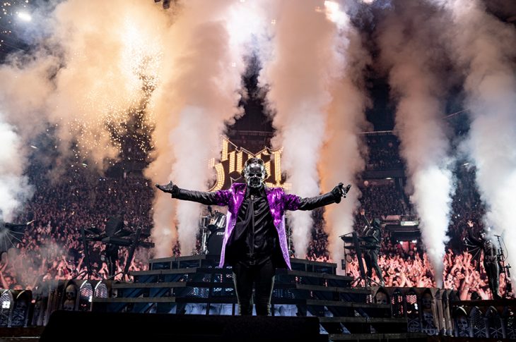 photo of concert by the band Ghost